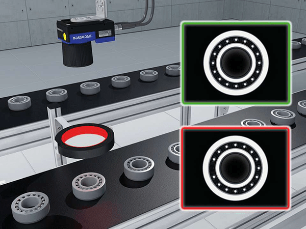Smart camera classifying bearings as good or defective
